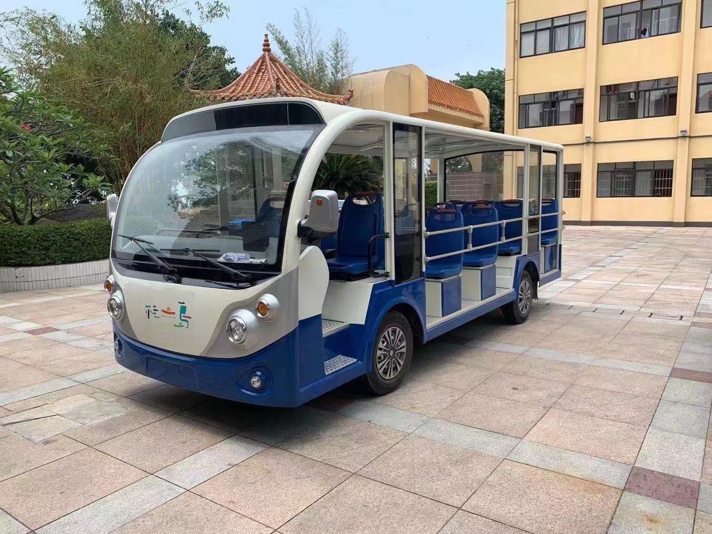 珠海桂山島訂購我司19座電動觀光車